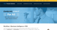Desktop Screenshot of clearprocesssolutions.com